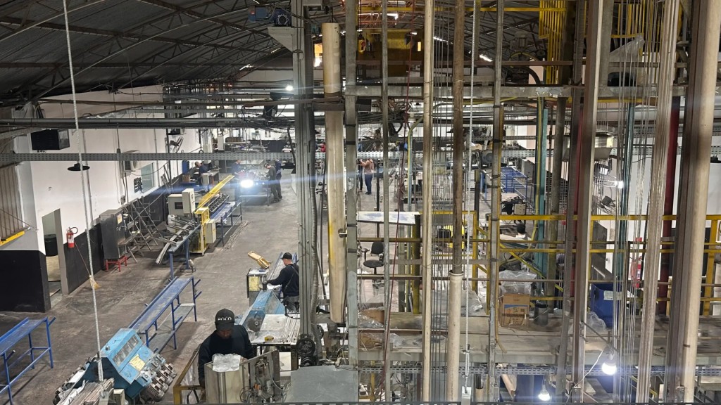 Interior da fábrica Reymann